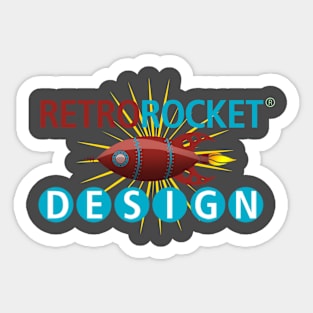 RetroRocket Logo Sticker